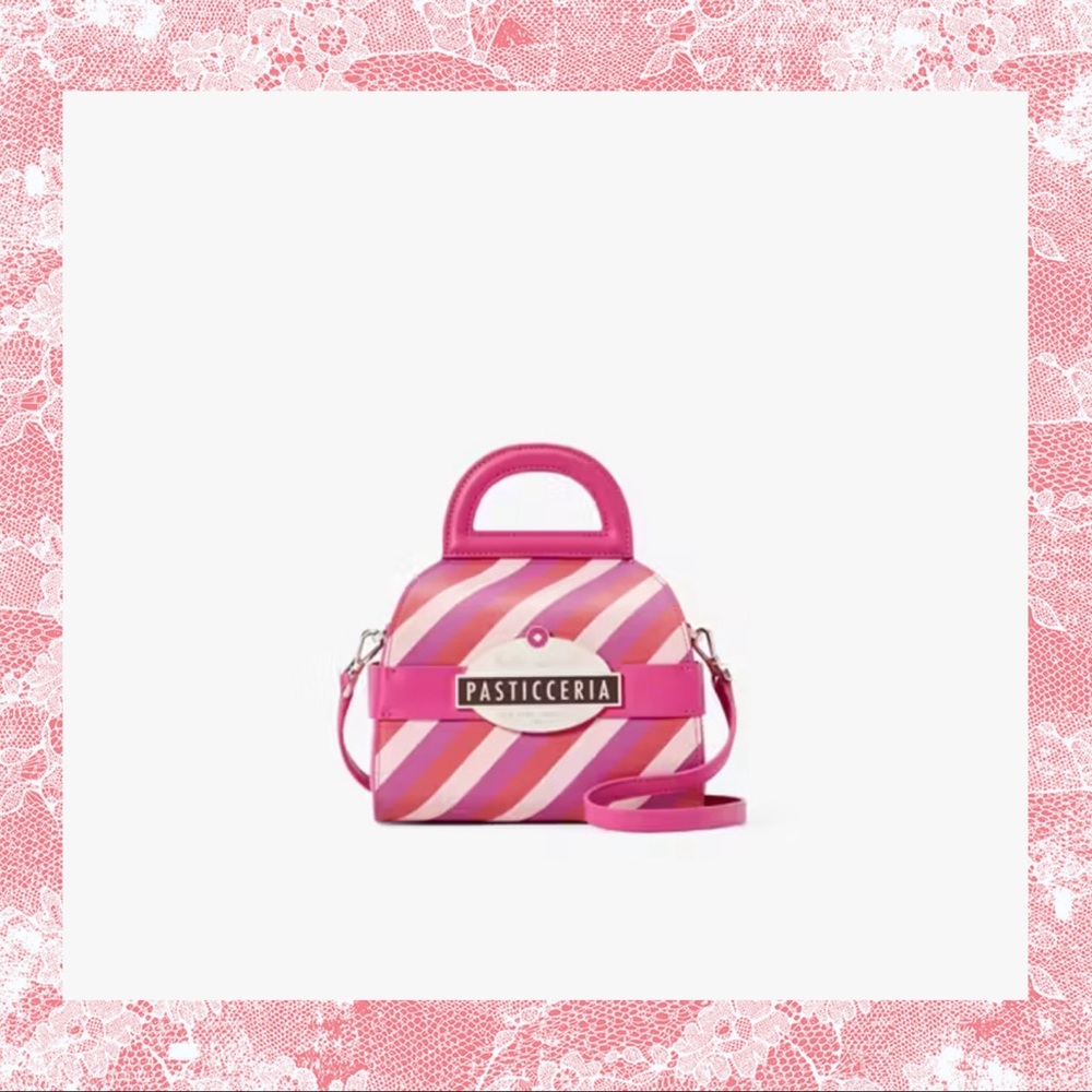 Kate Spade Pink and White Crossbody Bag